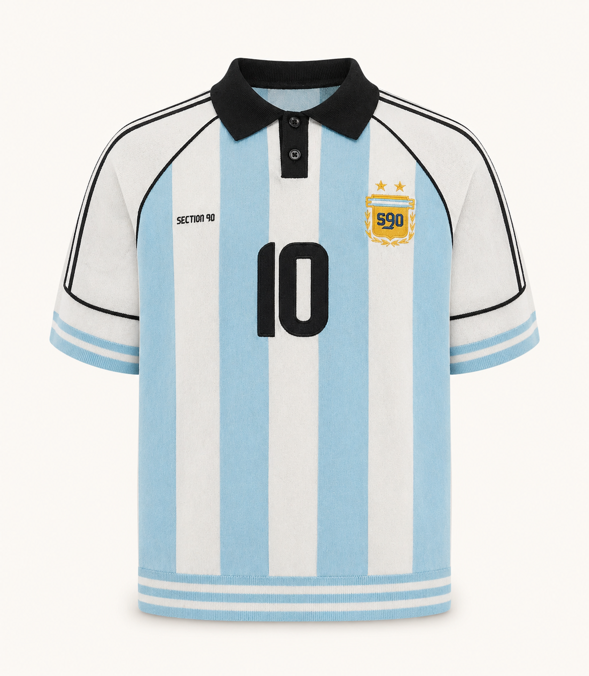 Vintage knitted Argentina football jersey No.10 – Section 90 Beyond Legendary drop